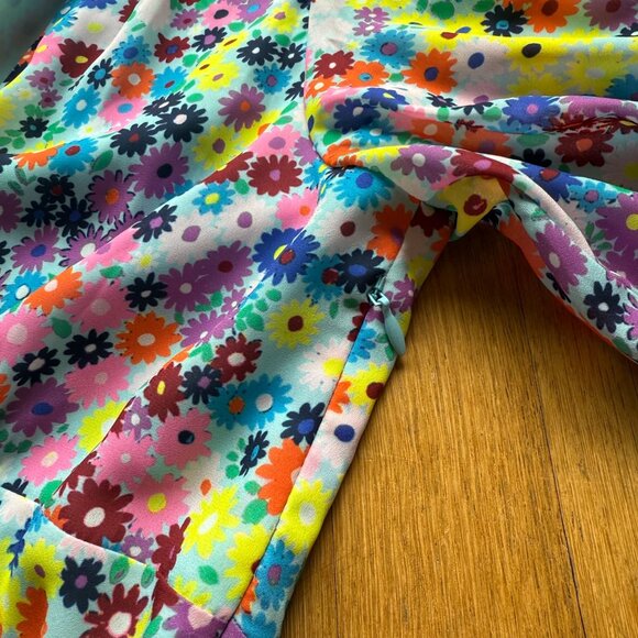 Staud Rainbow Floral Milla Mini Dress - Picture 14 of 16